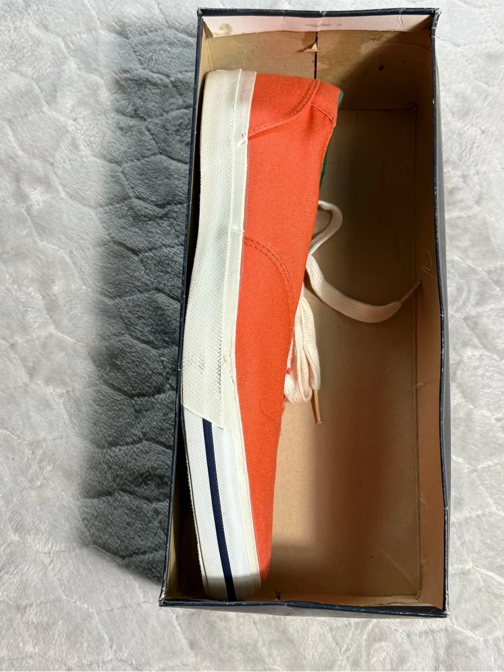 Vintage Polo Ralph Lauren World Class Orange Canvas Sneakers 12D‎ Korea